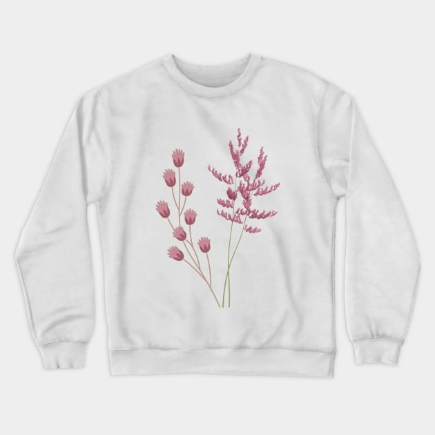 Dried flowers, Lavender flowers Crewneck Sweatshirt by Salasala